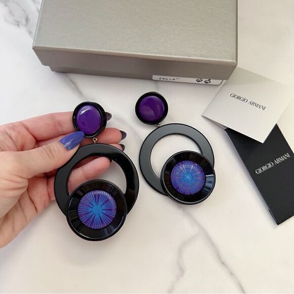 ɴᴡᴛ ɢɪᴏʀɢɪᴏ ᴀʀᴍᴀɴɪ ʀᴇᴛʀᴏ ᴏᴠᴇʀꜱɪᴢᴇᴅ ᴅʀᴏᴘ ᴇᴀʀʀɪɴɢꜱ - Picture 5 of 17